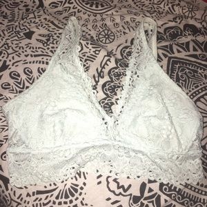 Aerie Boho Lace Plunge Bralette